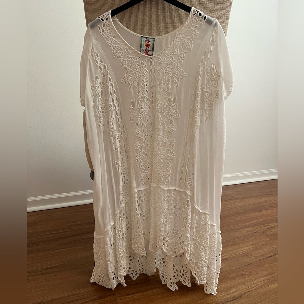 Johnny Was embroidered tunic